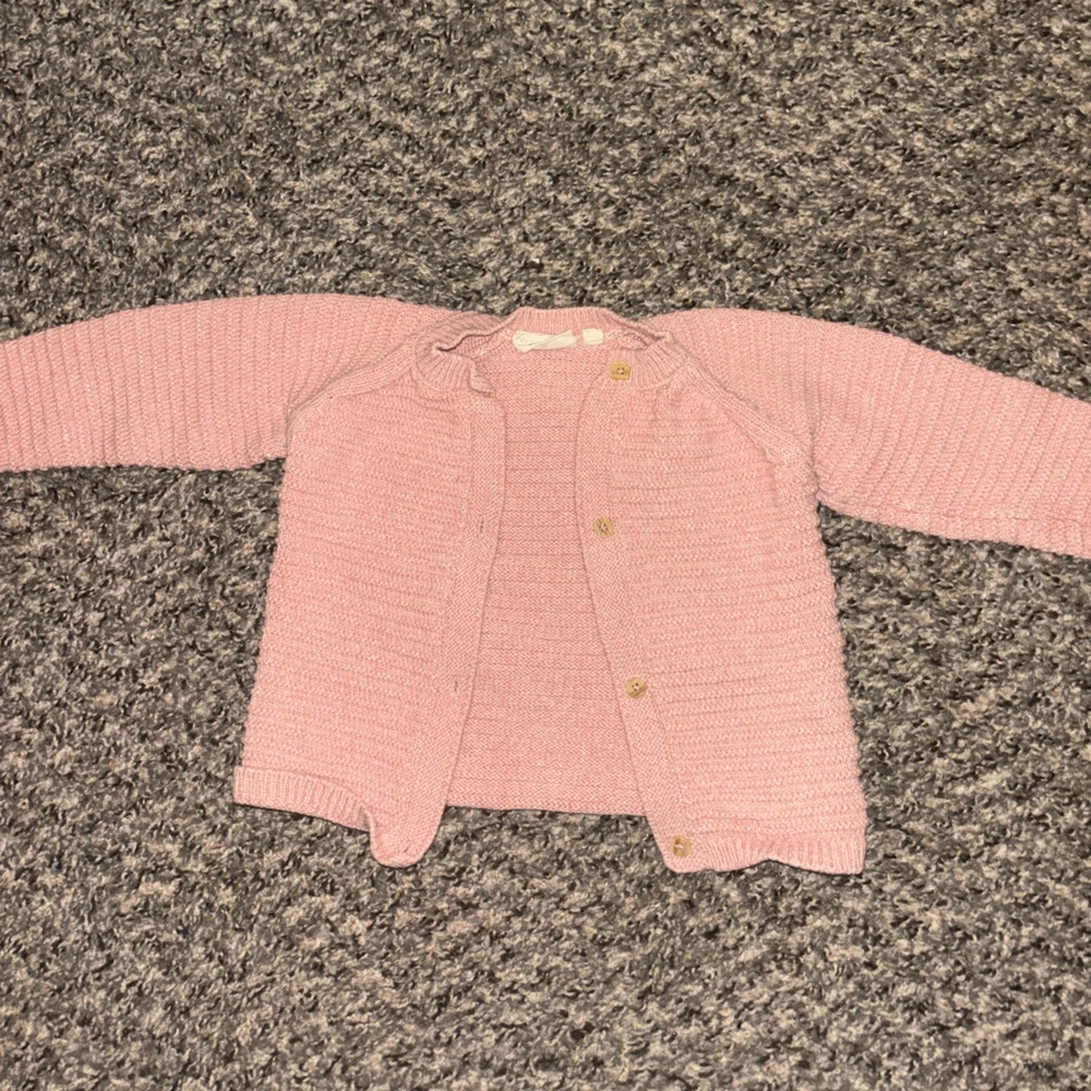 Petite Maison Pink Knit Kids' Sweater 12 Months